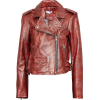 IRO Metallic cracked-leather biker jacke - Jaquetas e casacos - 