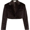 ISA ARFEN brown tartan plaid cropped - Jacket - coats - 