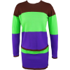 ISSEY MIYAKE Size M Green Brown & Purple - Obleke - 