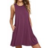 Iandroiy Women's Pockets Casual Swing Sleeveless T-shirt Dresses - Dresses - $39.98  ~ £30.39