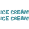 Ice cream - イラスト用文字 - 