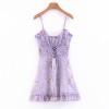 Idyllic purple flower chest openwork ple - Dresses - $27.99  ~ £21.27