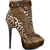 Illus. of Animal Print Shoes - Sandale - 