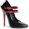 Illus. of Black and Red Shoes - Sandale - 