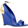 Illus. of  Blue Wedge Shoes - Sandały - 
