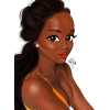 Illus. of Girl with Orange Top - Anderes - 