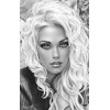 Illus. of Model With White Curly Hair - Anderes - 