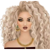 Illus. of Model with Blonde Curly Hair - Other - 