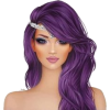 Illus. of Model with Purple Hair - Pozostałe - 