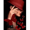 Illus. of Woman in Red Hat - Resto - 