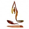 Illustration of Brown Yoga Figure - その他 - 