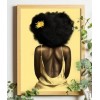 Illustration of Woman in Yellow Frame - Resto - 
