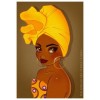 Illustration of Woman in Yellow Turbin - Altro - 