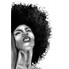 Illustration of Woman with Afro - Pozostałe - 