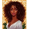 Illustration of Woman with Curly Hair - その他 - 