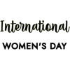 International Women’s Day - イラスト用文字 - 