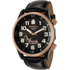 Invicta Men's 0385 II Collection Black Leather Watch - ウォッチ - $89.99  ~ ¥10,128