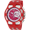 Invicta Men's 0634 Reserve Collection Akula Chronograph Red Dial Red Polyurethane Watch - Zegarki - $360.00  ~ 309.20€