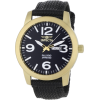 Invicta Men's 1047 Specialty Collection Black Canvas 18k Gold-Plated Stainless Steel Watch - ウォッチ - $41.99  ~ ¥4,726
