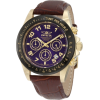Invicta Men's 10710 Speedway Chronograph Blue Dial Brown Leather Watch - Watches - $97.88 