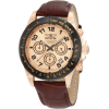 Invicta Men's 10711 Speedway Chronograph Rose Dial Brown Leather Watch - 手表 - $90.75  ~ ¥608.06
