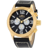 Invicta Men's 1428 II Collection Chronograph Black Dial Leather Watch - Watches - $109.00 