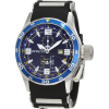 Invicta Men's 1757 Aviator Flight GMT Blue Dial Black Polyurethane Watch - Zegarki - $115.00  ~ 98.77€