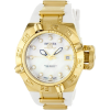 Invicta Women's 0540 Subaqua Noma IV Collection 18k Gold-Plated Stainless Steel and White Polyurethane Watch - Orologi - $279.99  ~ 240.48€