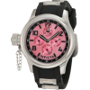 Invicta Women's 1811 Russian Diver Left Handed Pink Mother-Of-Pearl Dial Black Polyurethane Watch - Watches - $160.00  ~ £121.60