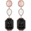 Irene Neuwirth Pink Opal, Onyx, Moonston - Earrings - 