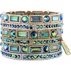 Iridescent Green Crystal Tri Color - Bracelets - $44.99 