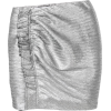 Iro ruched metallic silver mini skirt - Skirts - 
