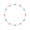 Irresistible Chain-link Gem Bead Round - Okvirji - 