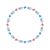 Irresistible Chain-link Gem Bead Round - Frames - 