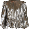Isabel Marant Kyama draped-back metallic - 半袖衫/女式衬衫 - 