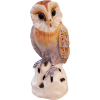 Italian 1980s Mottahedeh Owl Figurine - Objectos - 
