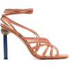 JACQUEMUS salmon Pisa 110 ornament heel - Sandálias - 