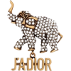 ‘J’ADIOR’ ELEPHANT ANTIQUE GOLD FINISH B - Other jewelry - 