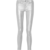J BRAND Glittered stretch-suede skinny - Pantalones Capri - 