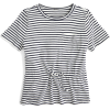 J.Crew Stripe Tie Waist Pocket Tee - Shirts - kurz - 
