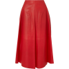 JIL SANDER Leather midi skirt - Skirts - 