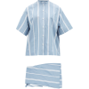 JIL SANDER  Mandarin-collar striped cott - Pajamas - 