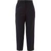 JIL SANDER  Pleated wool cropped trouser - Capri hlače - 