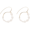 JIL SANDER beaded large hoop earrings - Earrings - 