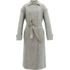 JIL SANDER grey belted coat - Jakne in plašči - 