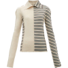 JIL SANDER neutral striped sweater - Puloverji - 