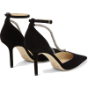 JIMMY CHOO TALIKA 85 Black Suede Sandals - Klasične cipele - 