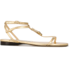 JIMMY CHOO logo flat sandals - Sandale - 
