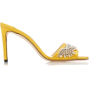 JIMMY CHOO yellow crystal embellished - サンダル - 