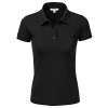 JJ Perfection Women's 3-Button Short Sleeve Slim Fit Junior Golf Polo Shirt - Shirts - $10.29 